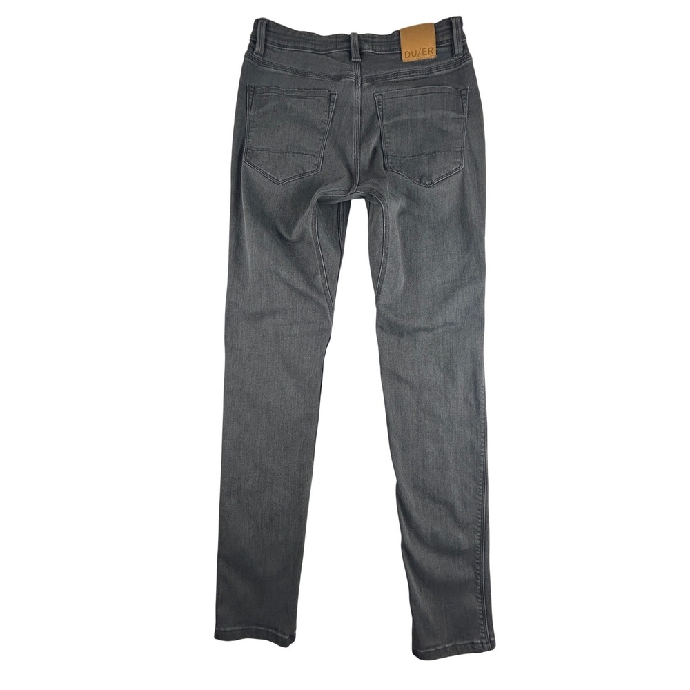 DUER L2X Slim Fit Jeans Mens 30x34 Coolmax Performance Gray - Picture 2 of 16